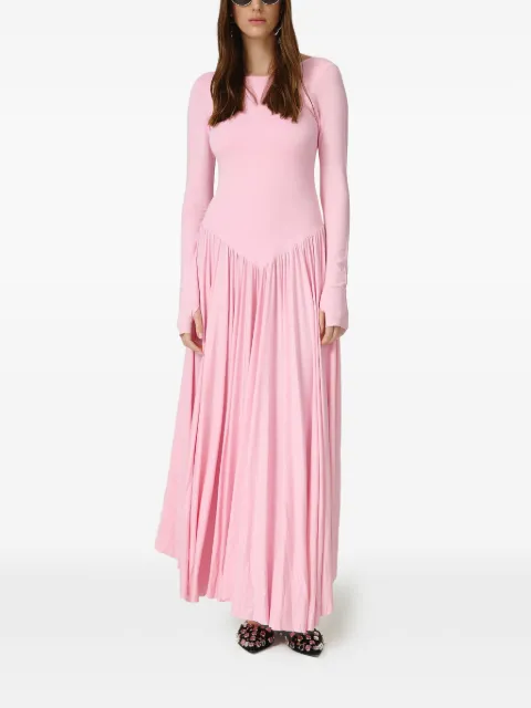 PNK long-sleeve gathered maxi dress Pink RLUSPARZ2