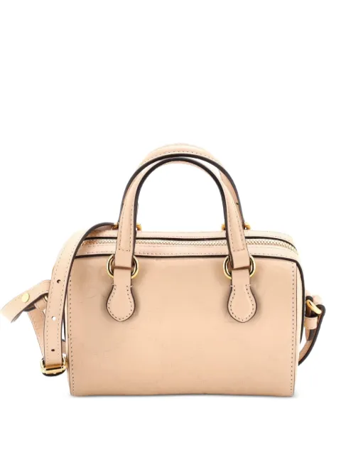 Gucci Pre-Owned Convertible Boston Bag Jumbo GG Embossed Leather Super Mini crossbody bag Neutrals IJF5QY7ZT9QXHXF4