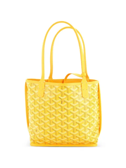 Goyard Pre-Owned Anjou Reversible Tote Coated Canvas Mini satchel Orange HUL9AH3C92APF6R0