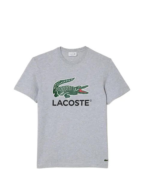 Lacoste logo-print T-shirt Grey TH1285