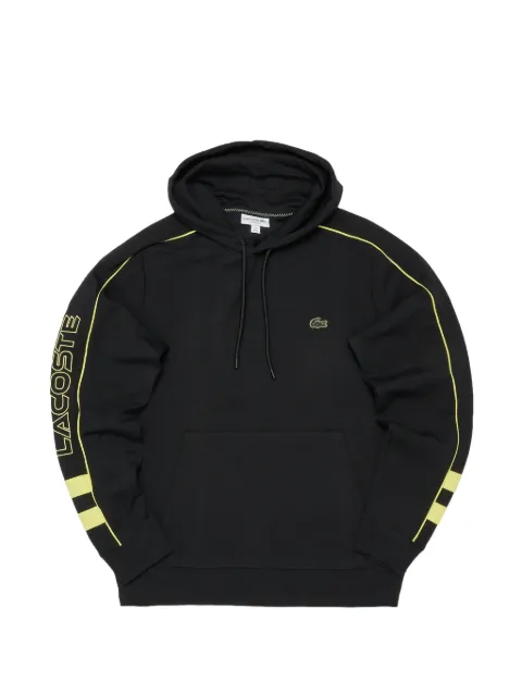Lacoste logo-patch hoodie Black SH14396VT