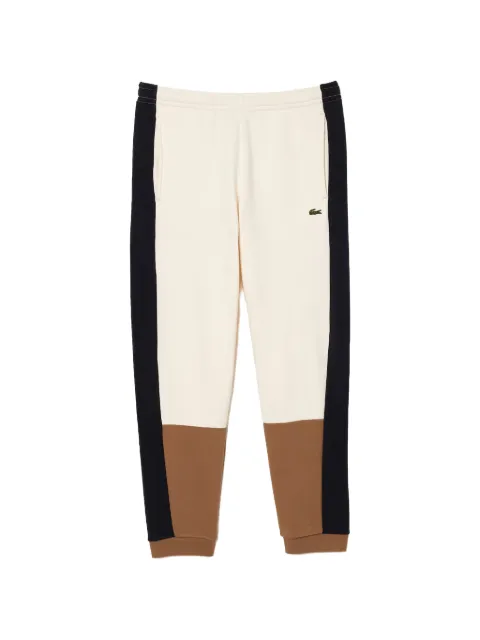 Lacoste logo-patch colourblock track pants Neutrals XH1300LI6