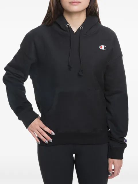 Champion embroidered-logo hoodie Black GF757003
