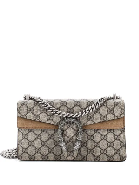 Gucci Pre-Owned Dionysus Bag GG Coated Canvas with Crystal Embellished Metal Small shoulder bag Brown TTNQIYU73CPUPW66