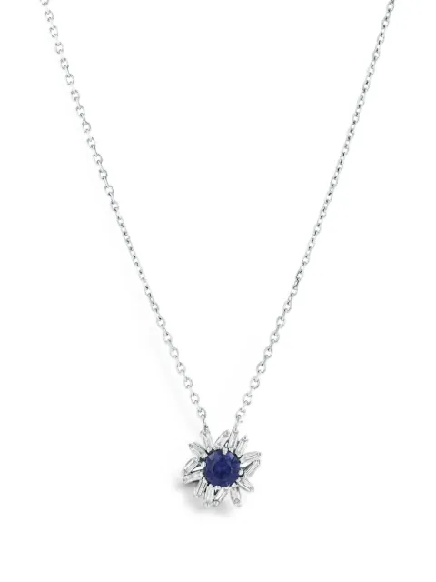Suzanne Kalan One of a Kind sapphire and diamond necklace Silver KOP369