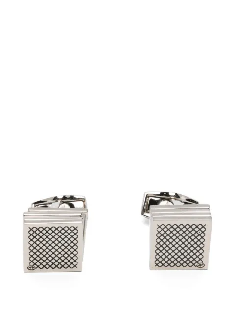 Tateossian Playing Card rectangular cufflinks Silver CL6837099