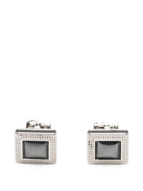 Tateossian Duo Cabachon cufflinks Silver RTCFPABSQU0003