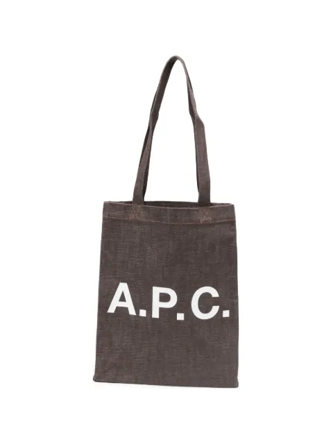 A.P.C. Lou logo tote bag Brown COHLXM61442