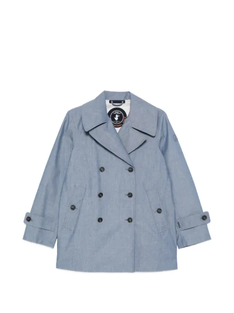 Save The Duck double-breasted coat Blue D31600WDENI22