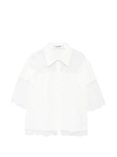 Blugirl lace-detail shirt White RA6142T544A