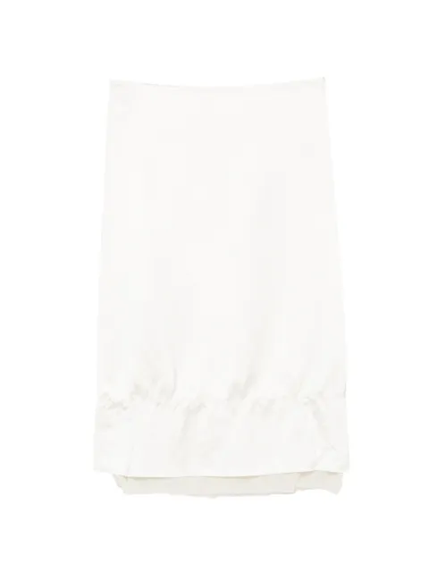 TOTEME layerd midi skirt White 262WRB0401FB0623047