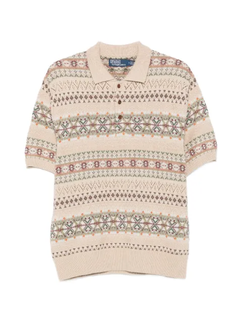 Polo Ralph Lauren Fair Isle polo-collar jumper Neutrals 710B17548001