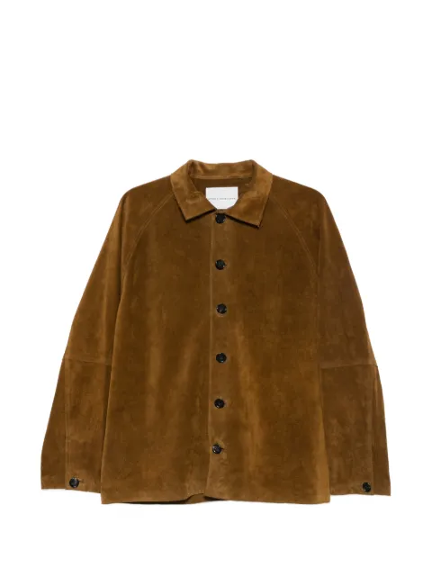 Studio Nicholson Bowe leather jacket Brown BOWESNM1601