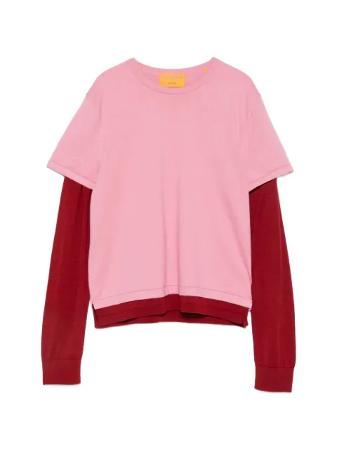 Guest In Residence layered sweater Pink W43530JL