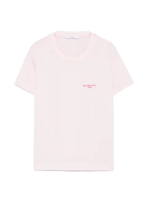 Givenchy logo-print T-shirt Pink BW70FJ31D8