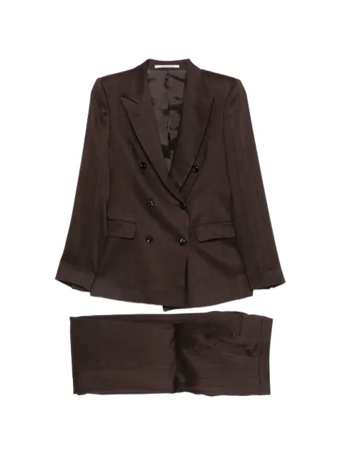 Tagliatore double-breasted suit Brown TPARIGI10BADA40005M1078