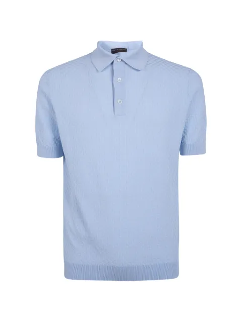 Filippo De Laurentiis waffle-knit polo shirt Blue PL1MCCR14Q