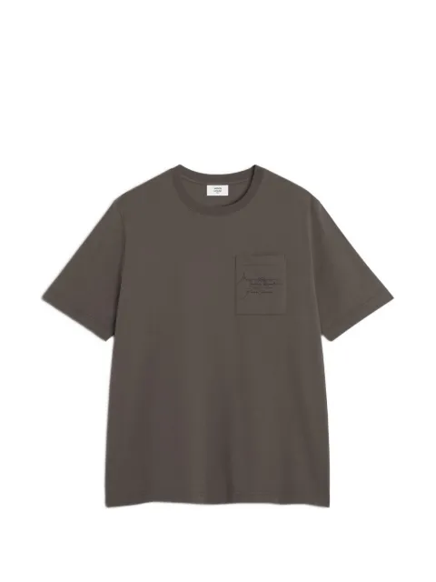 Maison Kitsuné pocket short-sleeve T-shirt Grey QM00104KJ7025