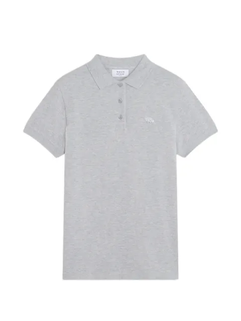 Maison Kitsuné embroidered polo shirt Grey MW00202KP0001