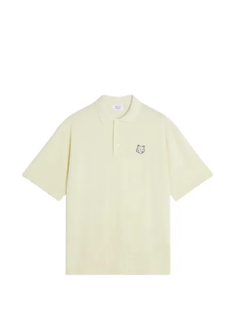 Maison Kitsuné embroidered polo shirt Green PM00211KP0001
