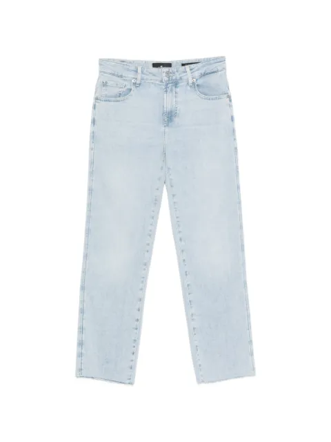 7 For All Mankind Calie raw-cut straight-leg jeans Blue 7UD00R513DB