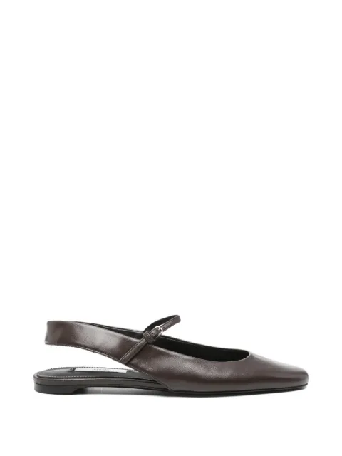 TOTEME strap ballet flats Brown 262WAS0311LE0210213