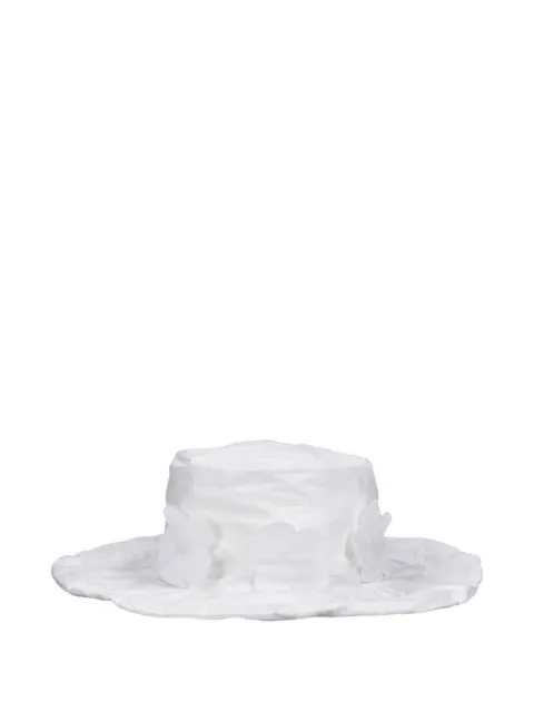 Scha floral-appliqué hat White 2010