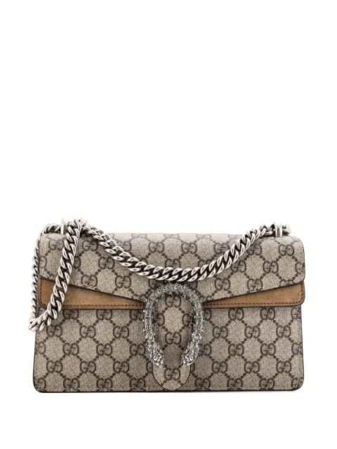Gucci Pre-Owned Dionysus Bag GG Coated Canvas with Crystal Embellished Metal Small shoulder bag Brown T5E4P1J2BFMUIGYH