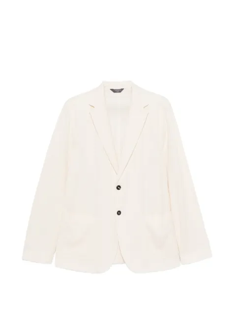 Circolo 1901 pinstripe-pattern single-breasted blazer Neutrals CN5306