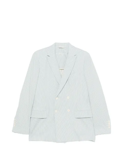 Circolo 1901 striped double-breasted blazer Blue CN5271