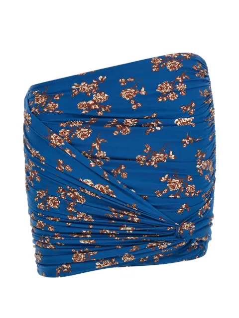 Magda Butrym 01 floral swim skirt Blue 839526