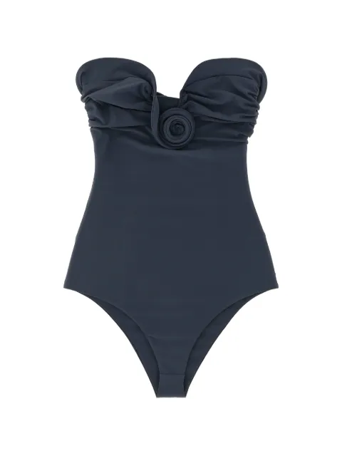 Magda Butrym flower-detail swimsuit Blue 804526