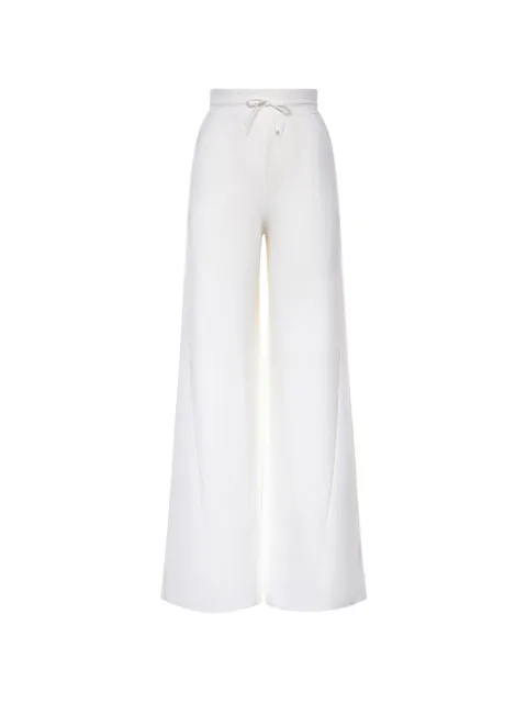 Loro Piana drawstring wide-leg trousers White FAQ9109