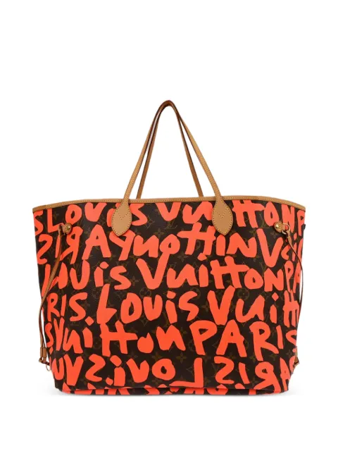 Louis Vuitton Pre-Owned Monogram Graffiti Neverfull GM tote bag Orange 135673