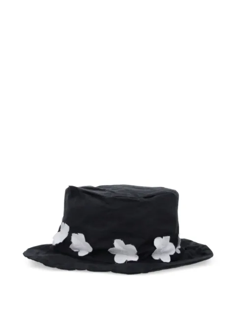 Scha floral-appliqué hat Black 2009