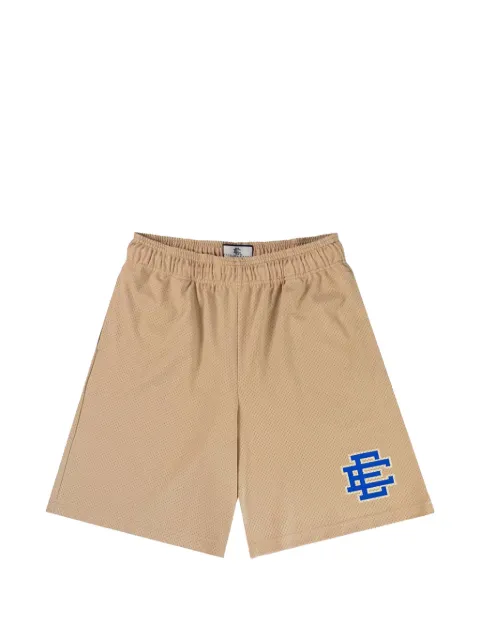 ERIC EMANUEL EE Baggy mesh-effect shorts Gold EE286