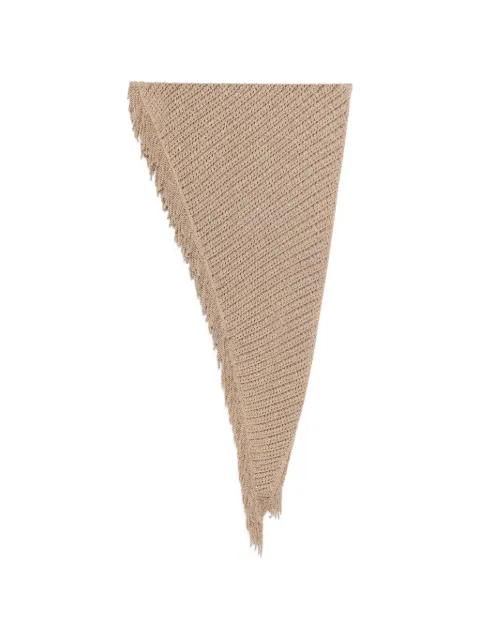 SIMONA CORSELLINI metallic-effect open-knit scarf Brown P26CPSLO0101
