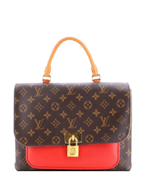 Louis Vuitton Pre-Owned Marignan Handbag Monogram Canvas with Leather shoulder bag Brown ZLYN6PWAU3ODVJ12