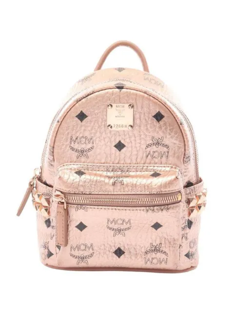 MCM Pre-Owned 2000s logo-print backpack Pink 1054396