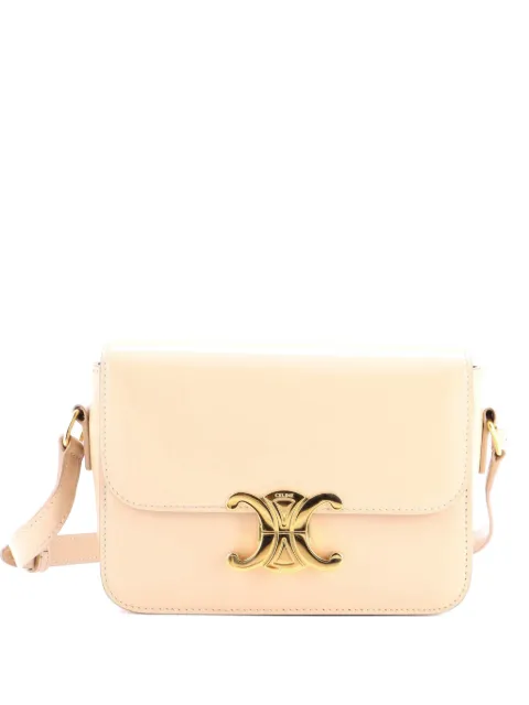 Celine Pre-Owned Triomphe Shoulder Bag Smooth Calfskin Teen crossbody bag Neutrals K1KLDABU4KX6TWR8