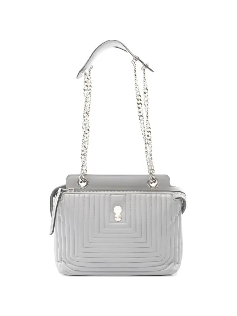 Fendi Pre-Owned 2000s DotCom Click leather shoulder bag Grey 1058208