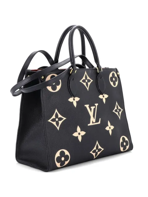Louis Vuitton Pre-Owned OnTheGo Tote Bicolor Monogram Empreinte Giant MM shoulder bag Black KV3E48UJJ56EN2MN