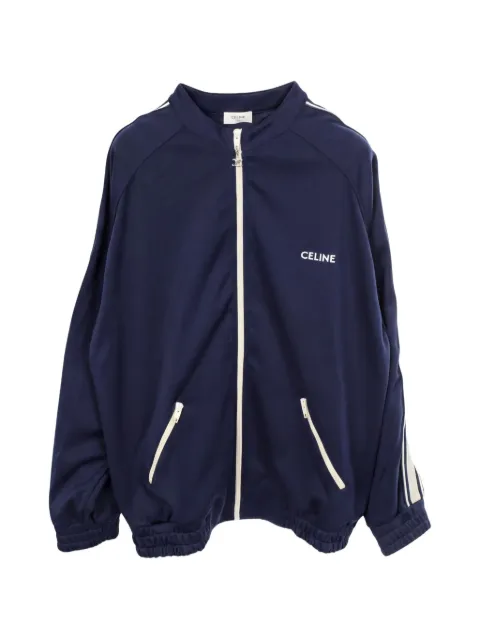 Celine Pre-Owned logo-embroidered sweatshirt Blue 1056172