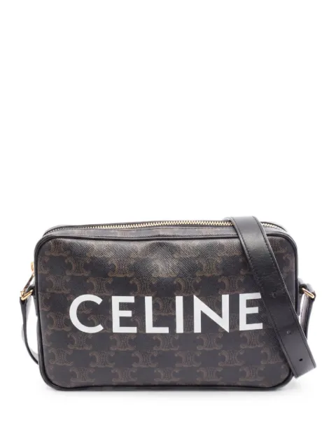 Celine Pre-Owned 2010s medium Triomphe shoulder bag Black 1058242