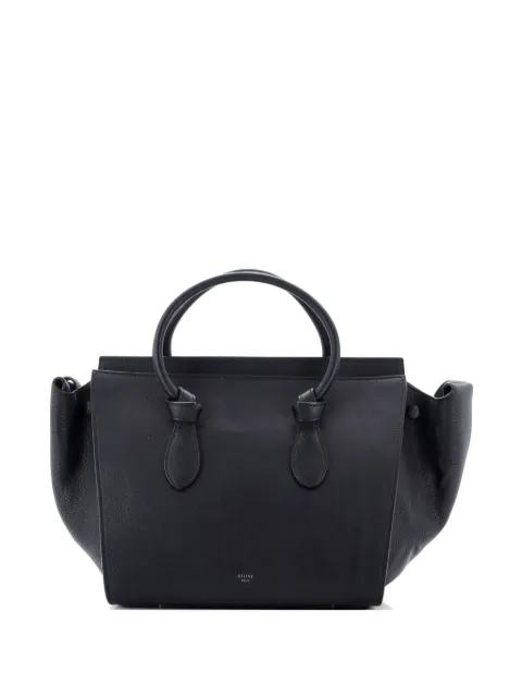 Celine Pre-Owned Tie Knot Grainy Leather Small tote bag Black 0YUCXM2CXZLDJIVR