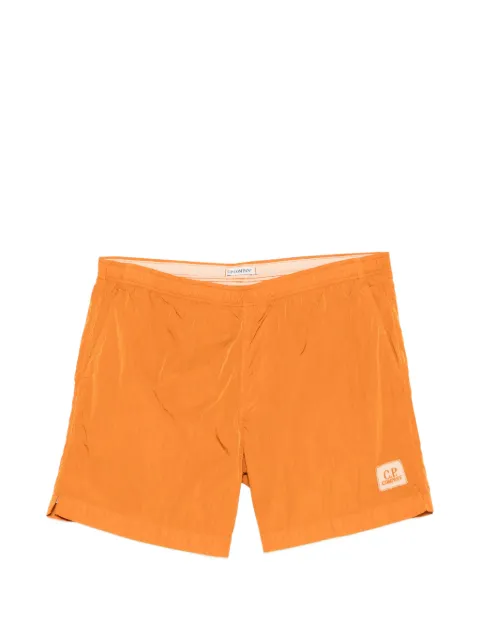 C.P. Company logo patch swim shorts Orange 20CMBW736A006369G436