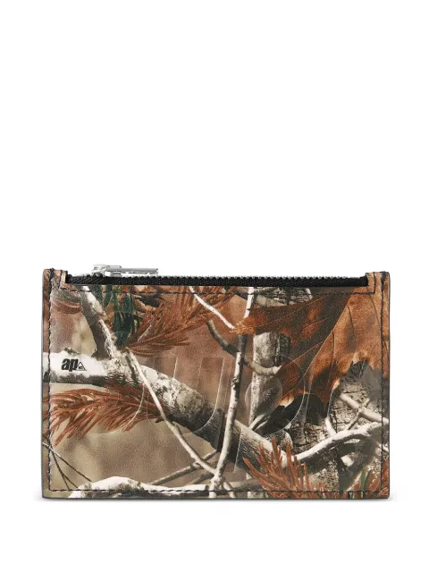 Supreme zip-up card holder Brown SU27156