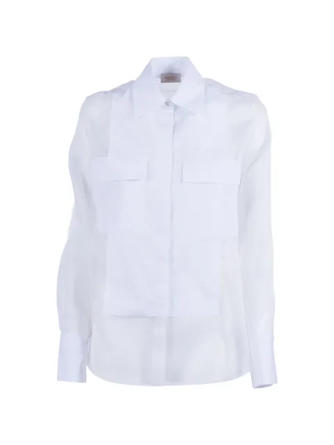 Mazzarelli Josephine panelled shirt White 95100