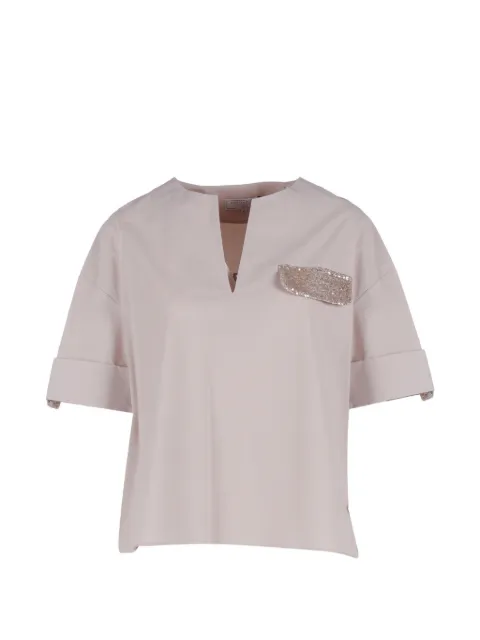Antonelli V-neck blouse Neutrals BEATRICEQ26564115