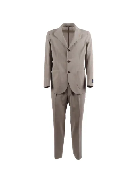 Tombolini Zero Gravity single-breasted wool suit Neutrals A132EK80